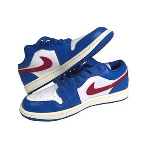 Nike Air Jordan 1 Low Game Royal Sail Gym Red Mens Size 10 DC0774-416